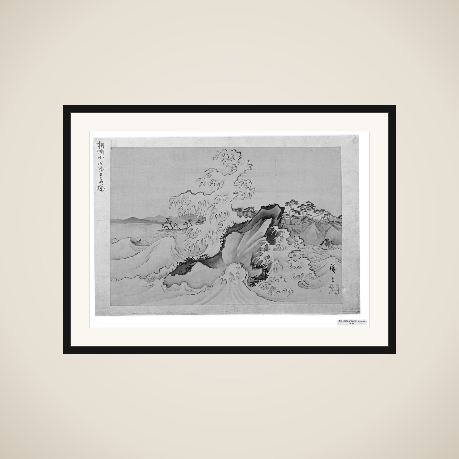 Koyurugi Beach of Sagami Province framed