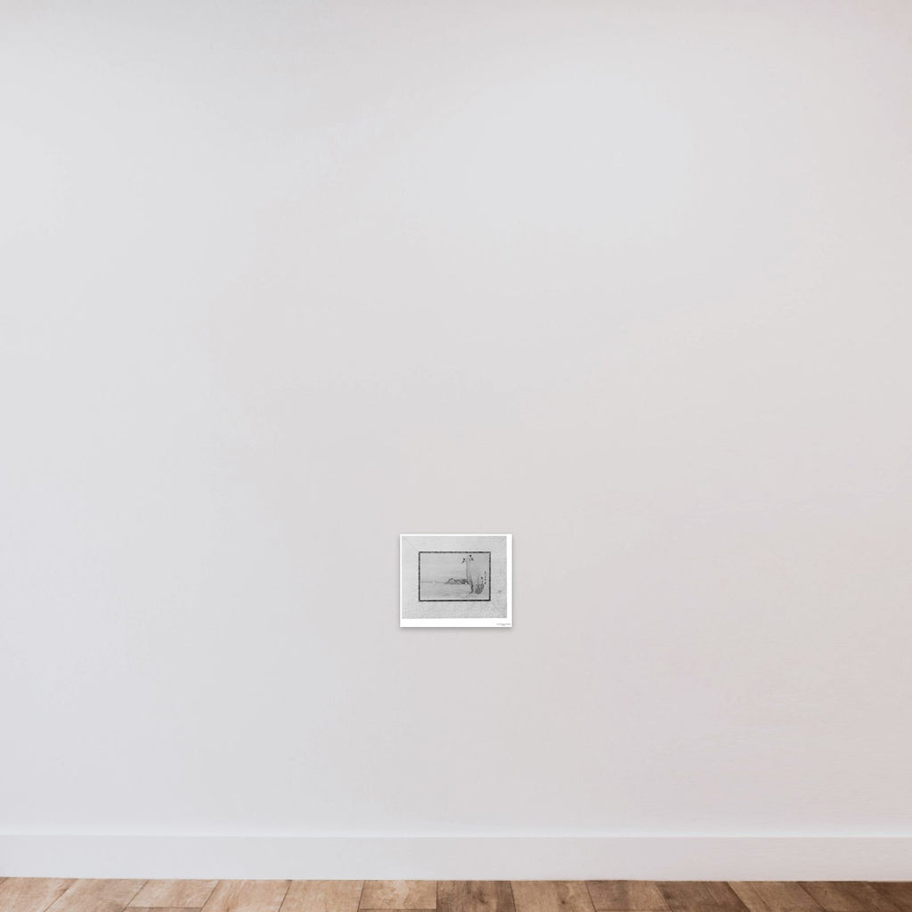 Honmoku Bay of Musashi Province unframed — shown to scale