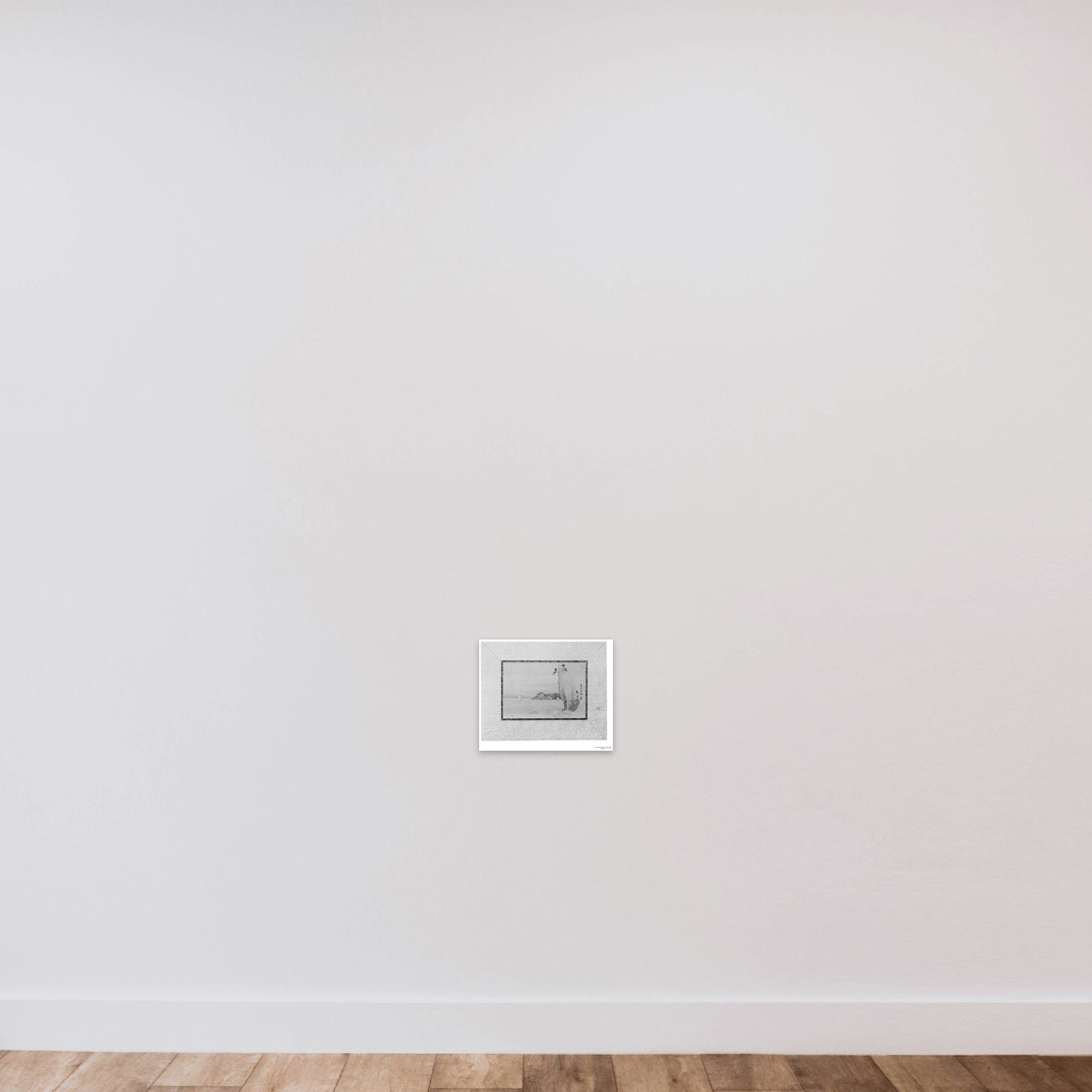 Honmoku Bay of Musashi Province unframed — shown to scale