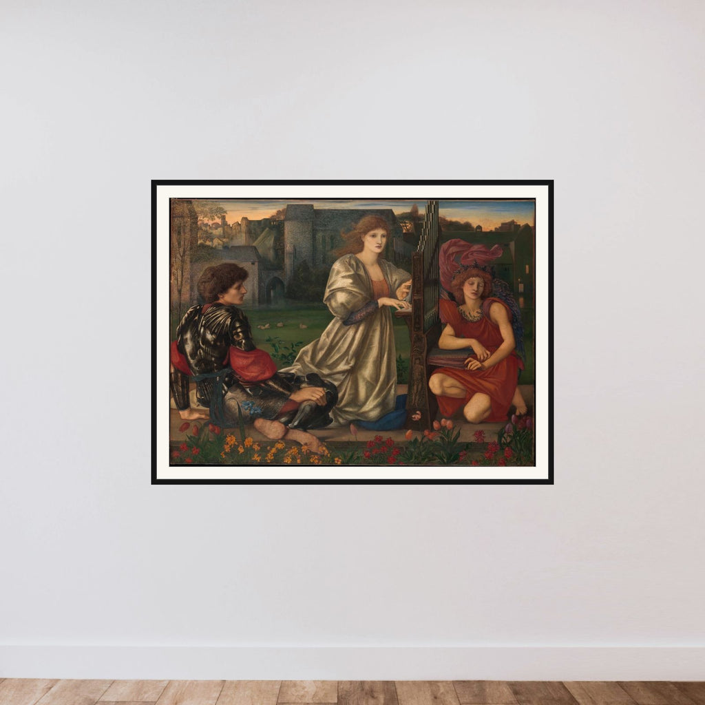 The Love Song framed — shown to scale