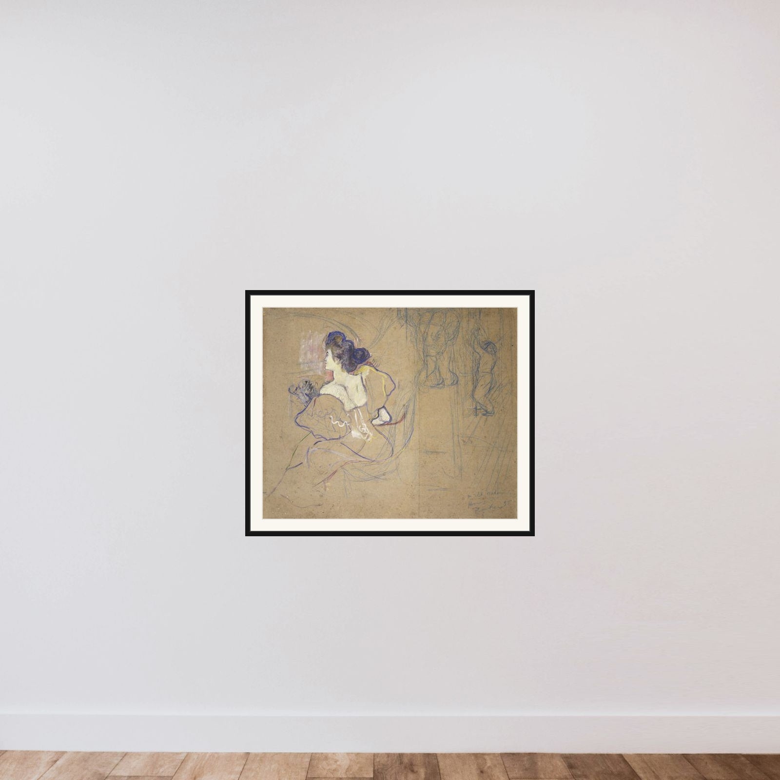 Madame Thadée Natanson (Misia Godebska, 1872–1950) at the Theater framed — shown to scale