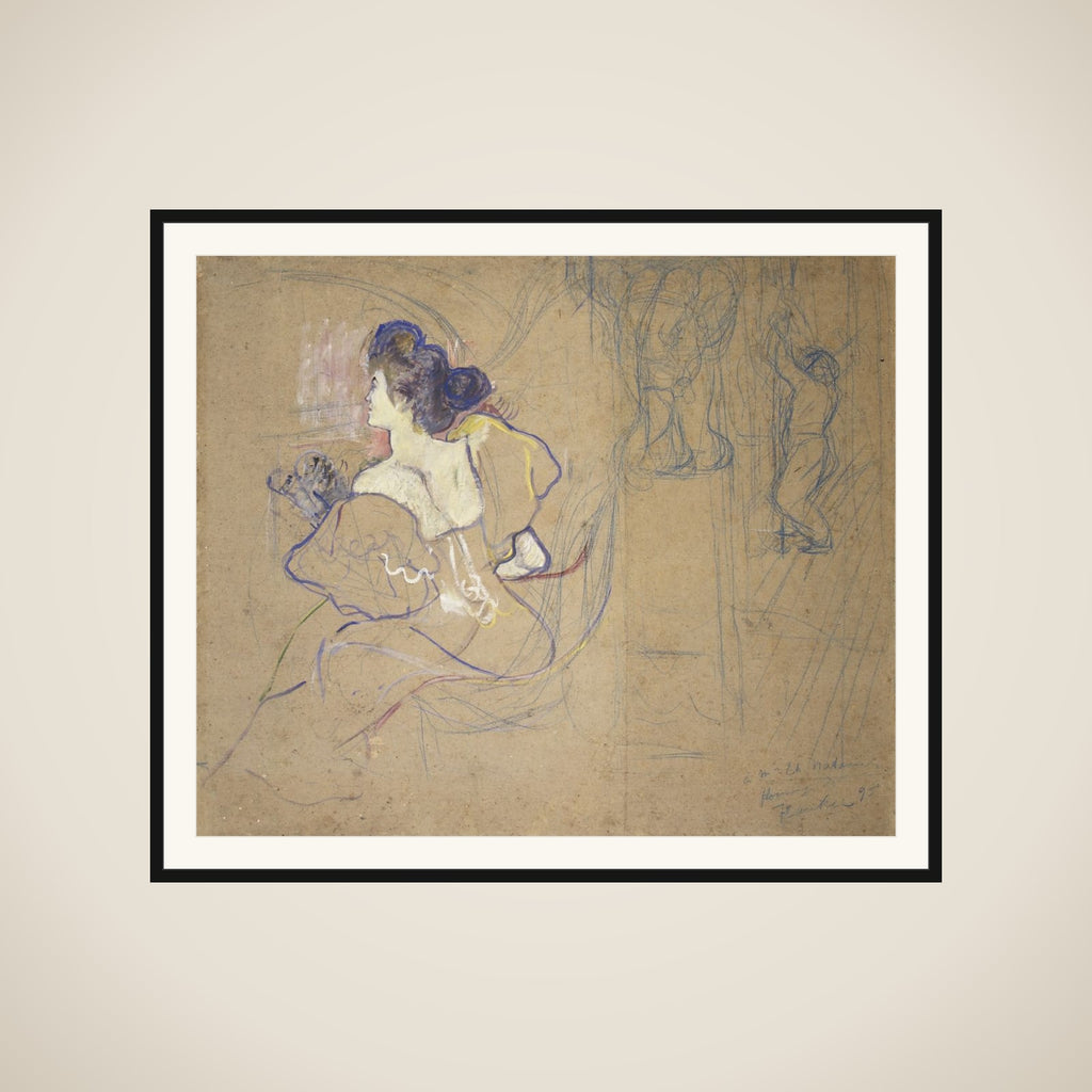 Madame Thadée Natanson (Misia Godebska, 1872–1950) at the Theater framed