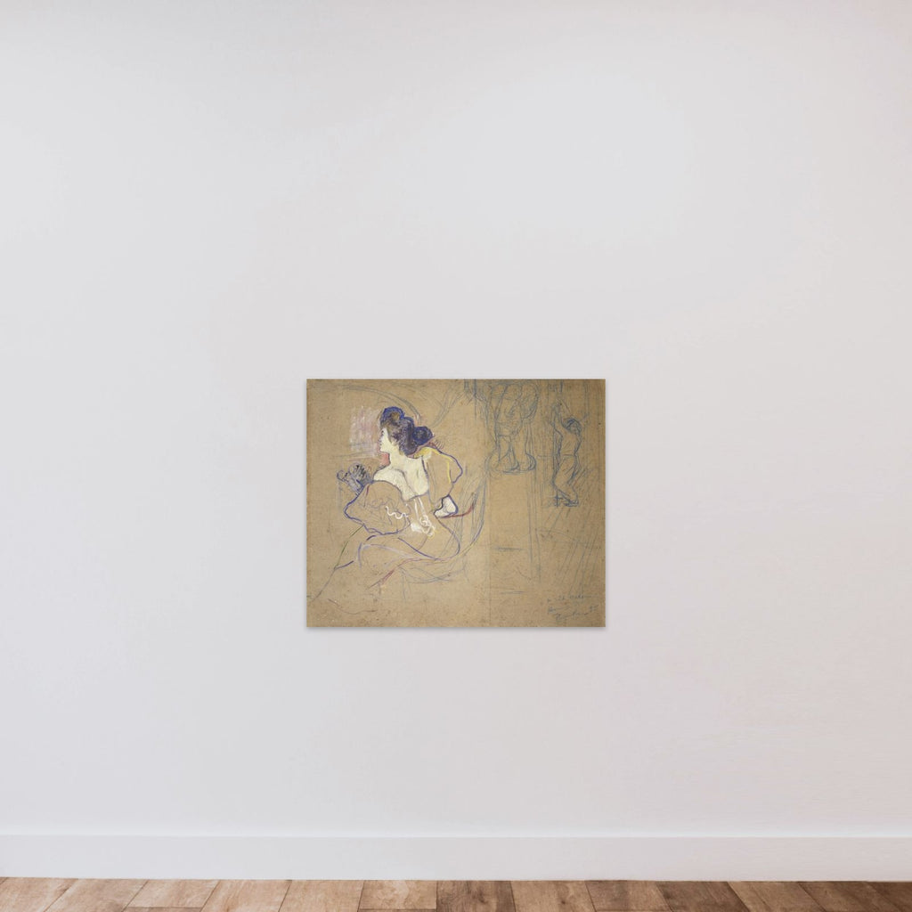 Madame Thadée Natanson (Misia Godebska, 1872–1950) at the Theater unframed — shown to scale
