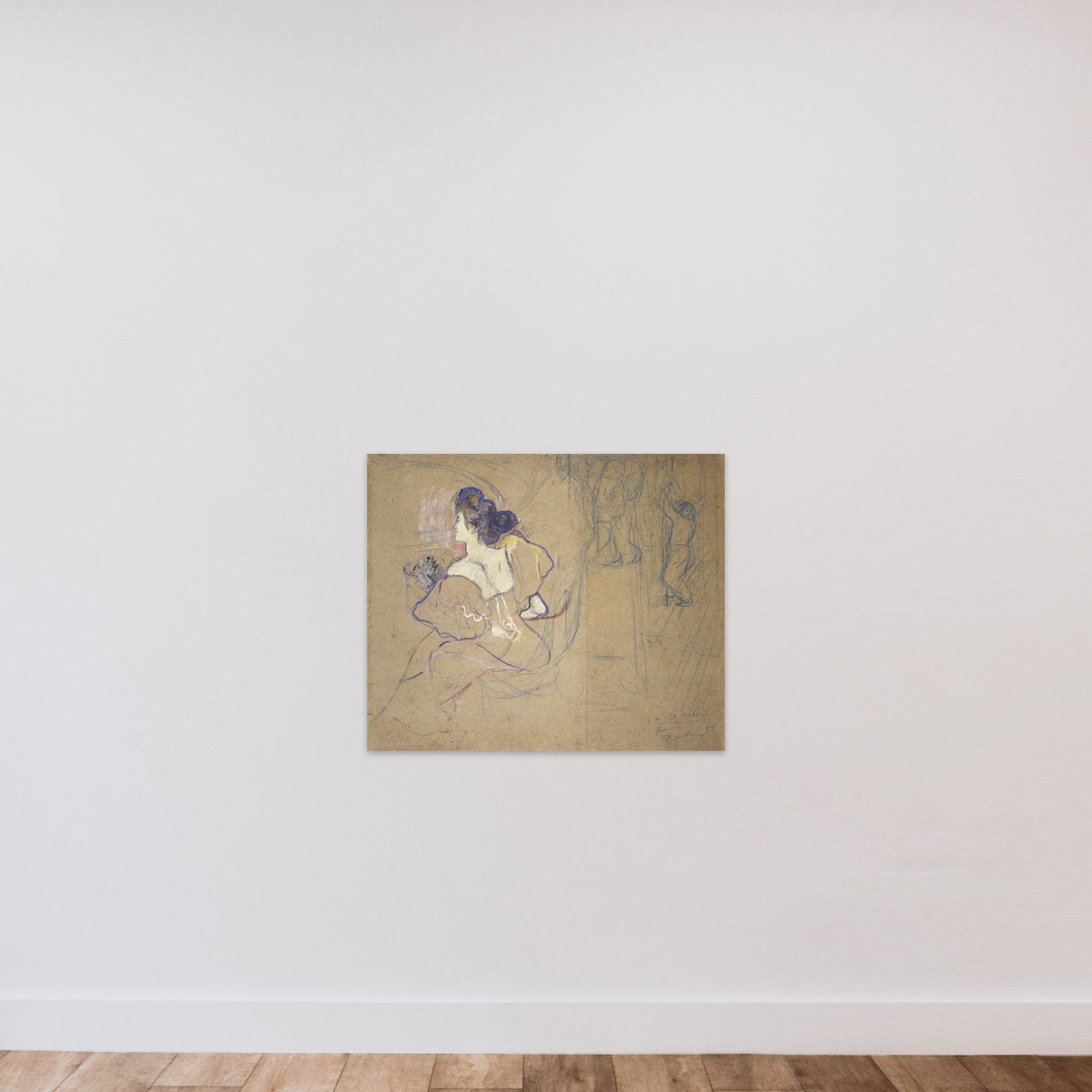 Madame Thadée Natanson (Misia Godebska, 1872–1950) at the Theater unframed — shown to scale