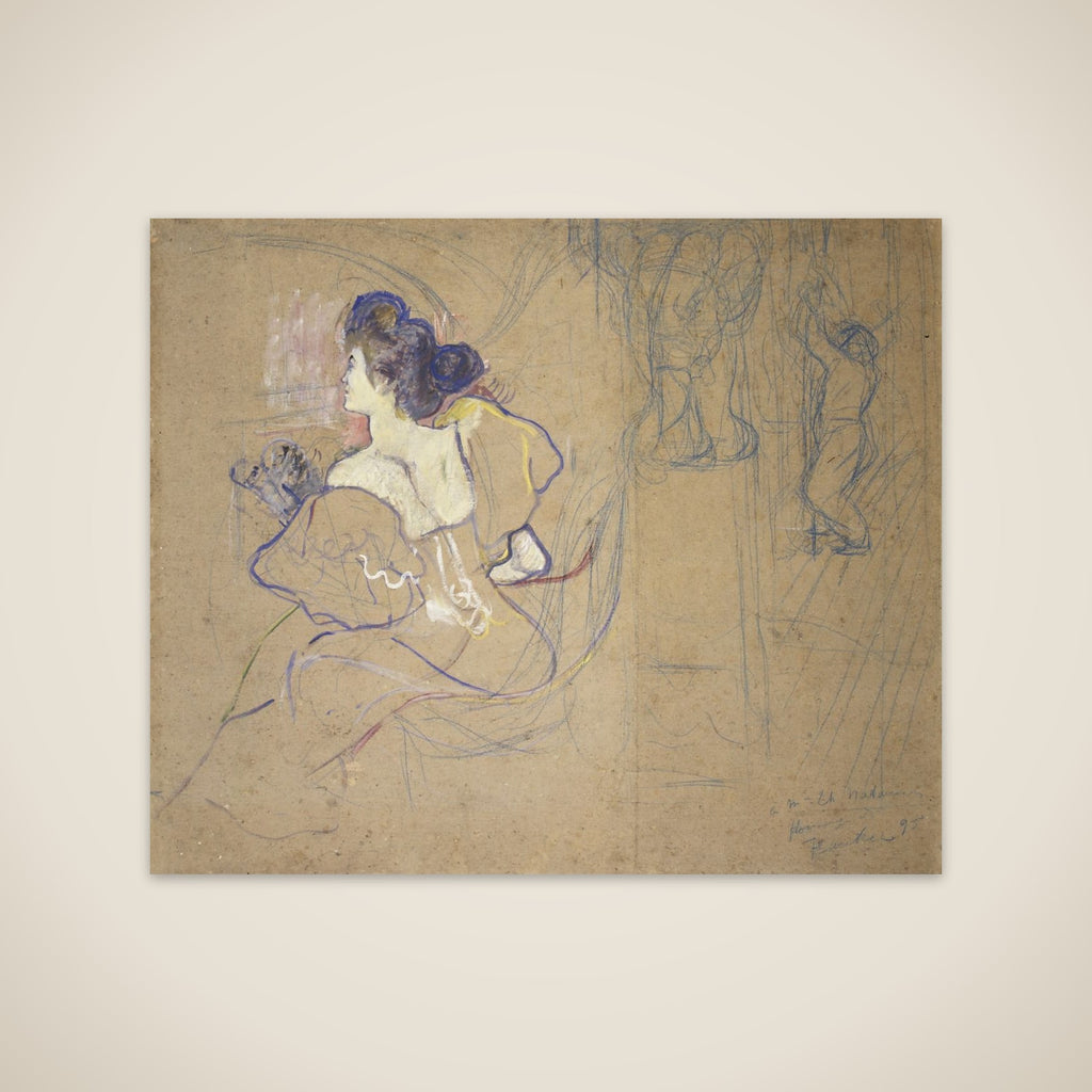 Madame Thadée Natanson (Misia Godebska, 1872–1950) at the Theater unframed print