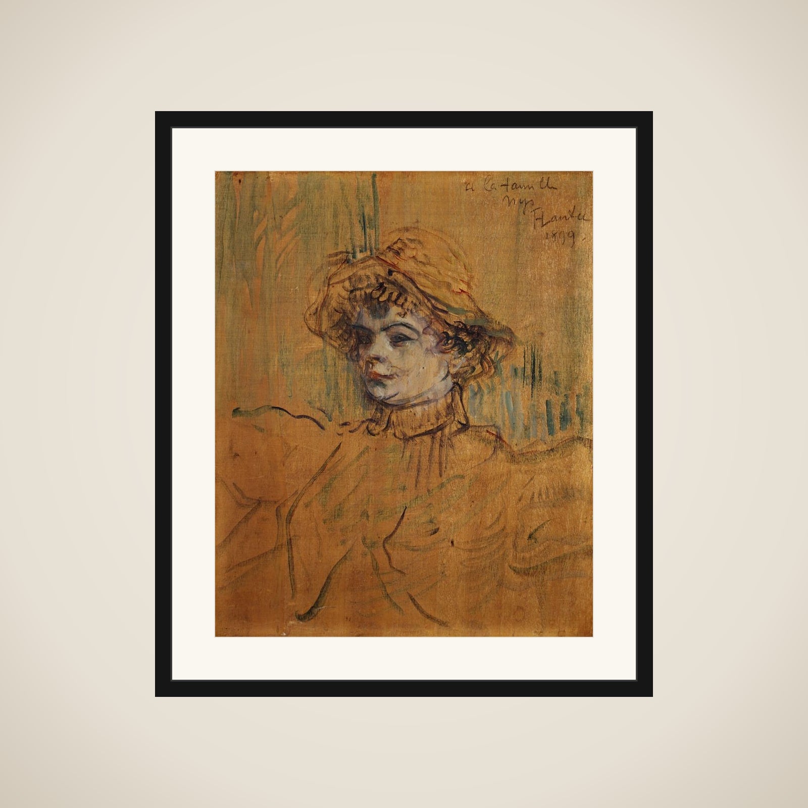 Mademoiselle Nys framed