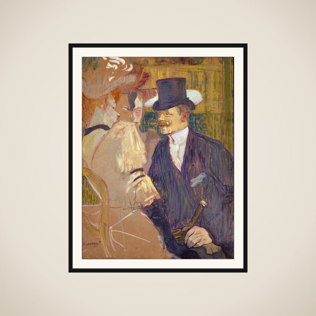 The Englishman (William Tom Warrener, 1861–1934) at the Moulin Rouge framed