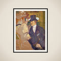 The Englishman (William Tom Warrener, 1861–1934) at the Moulin Rouge framed