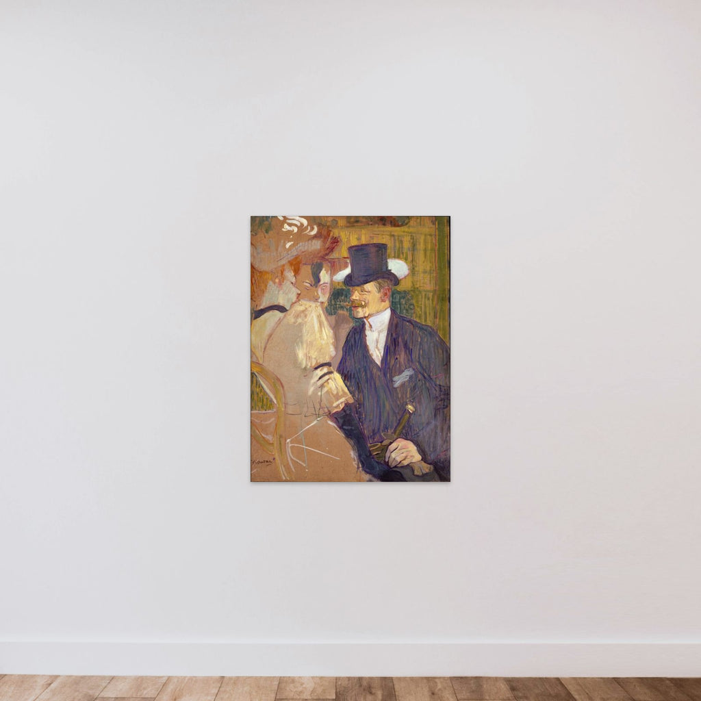 The Englishman (William Tom Warrener, 1861–1934) at the Moulin Rouge unframed — shown to scale