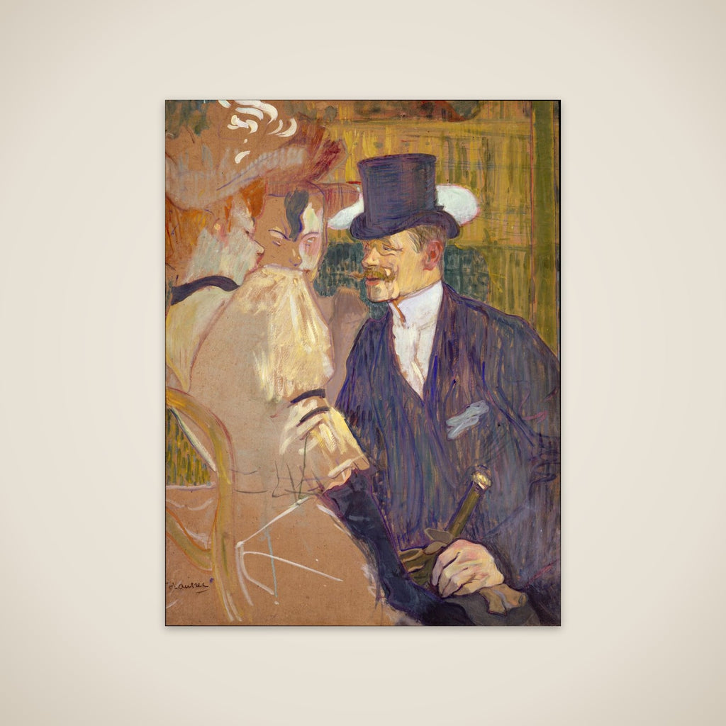 The Englishman (William Tom Warrener, 1861–1934) at the Moulin Rouge unframed print
