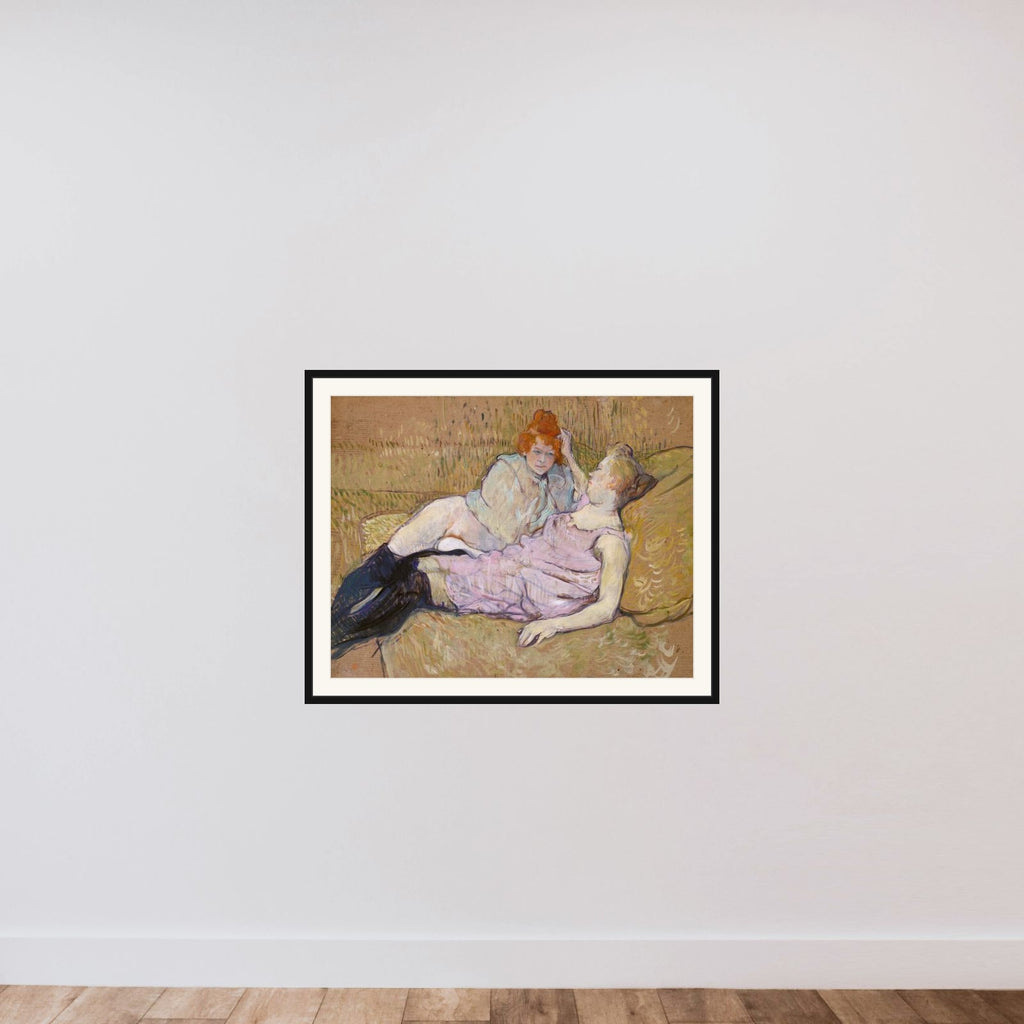 The Sofa framed — shown to scale