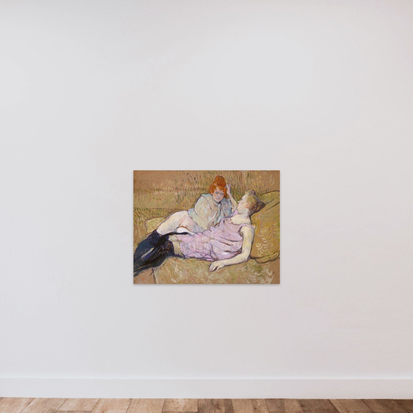 The Sofa unframed — shown to scale
