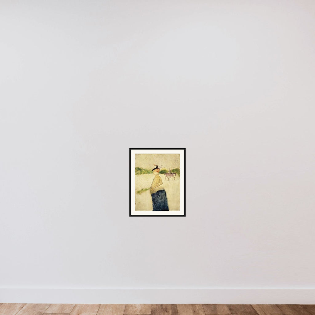Émilie framed — shown to scale