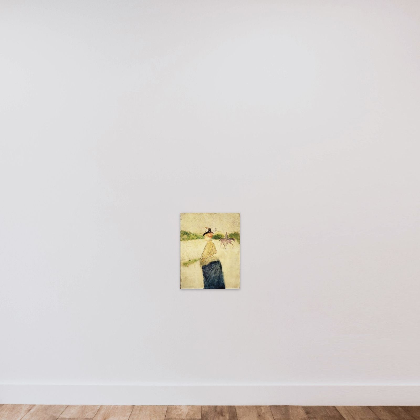 Émilie unframed — shown to scale