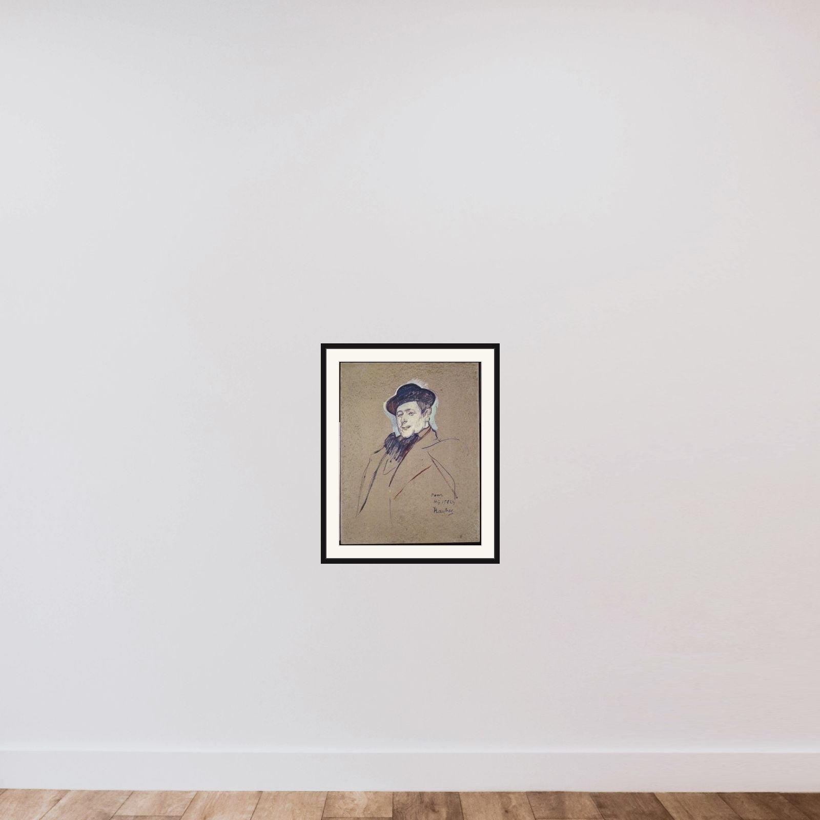 Henri-Gabriel Ibels (1867–1936) framed — shown to scale