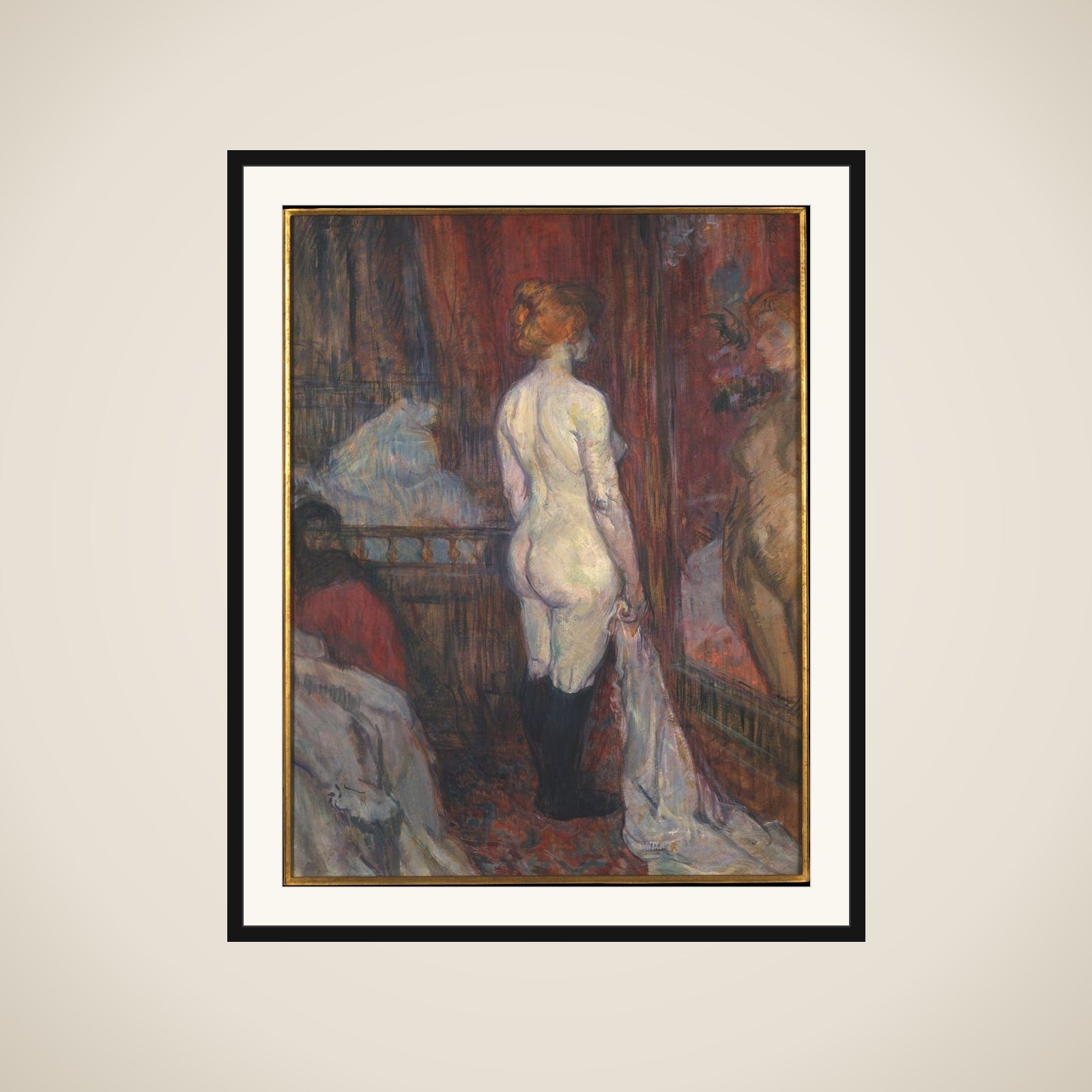 Woman before a Mirror framed