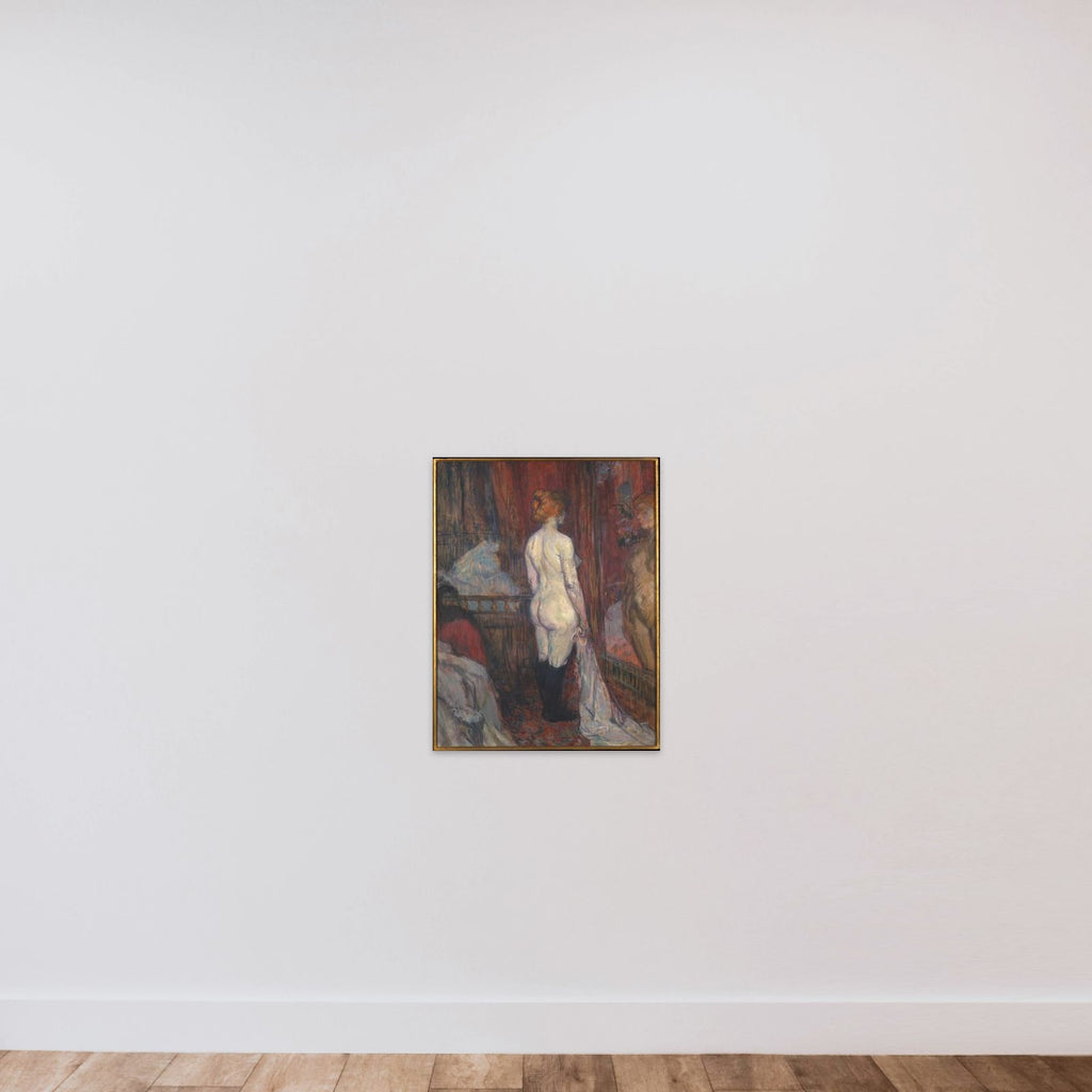 Woman before a Mirror unframed — shown to scale