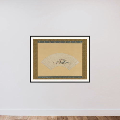 Drunken Asaina framed — shown to scale