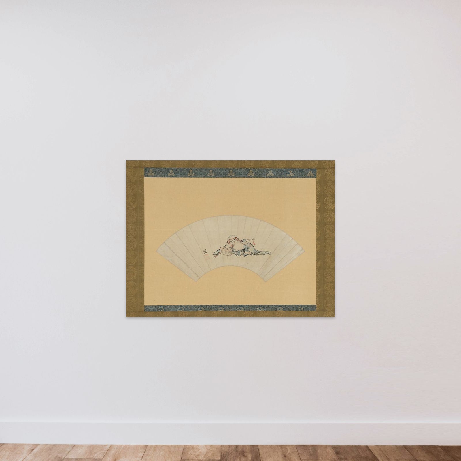 Drunken Asaina unframed — shown to scale