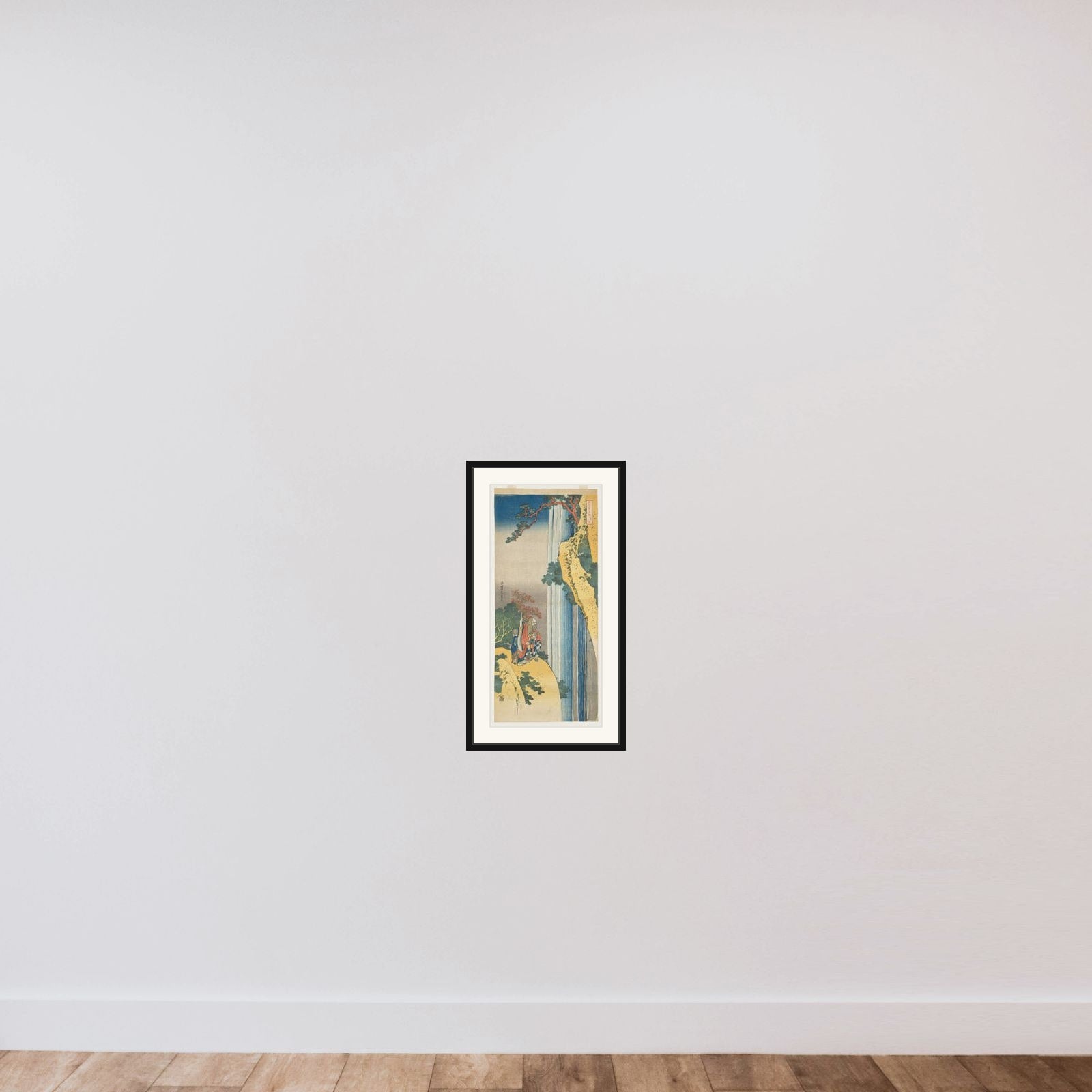 Ri Haku from the series Mirrors of Japanese and Chinese Poems (Shiika shashin kyō) framed — shown to scale