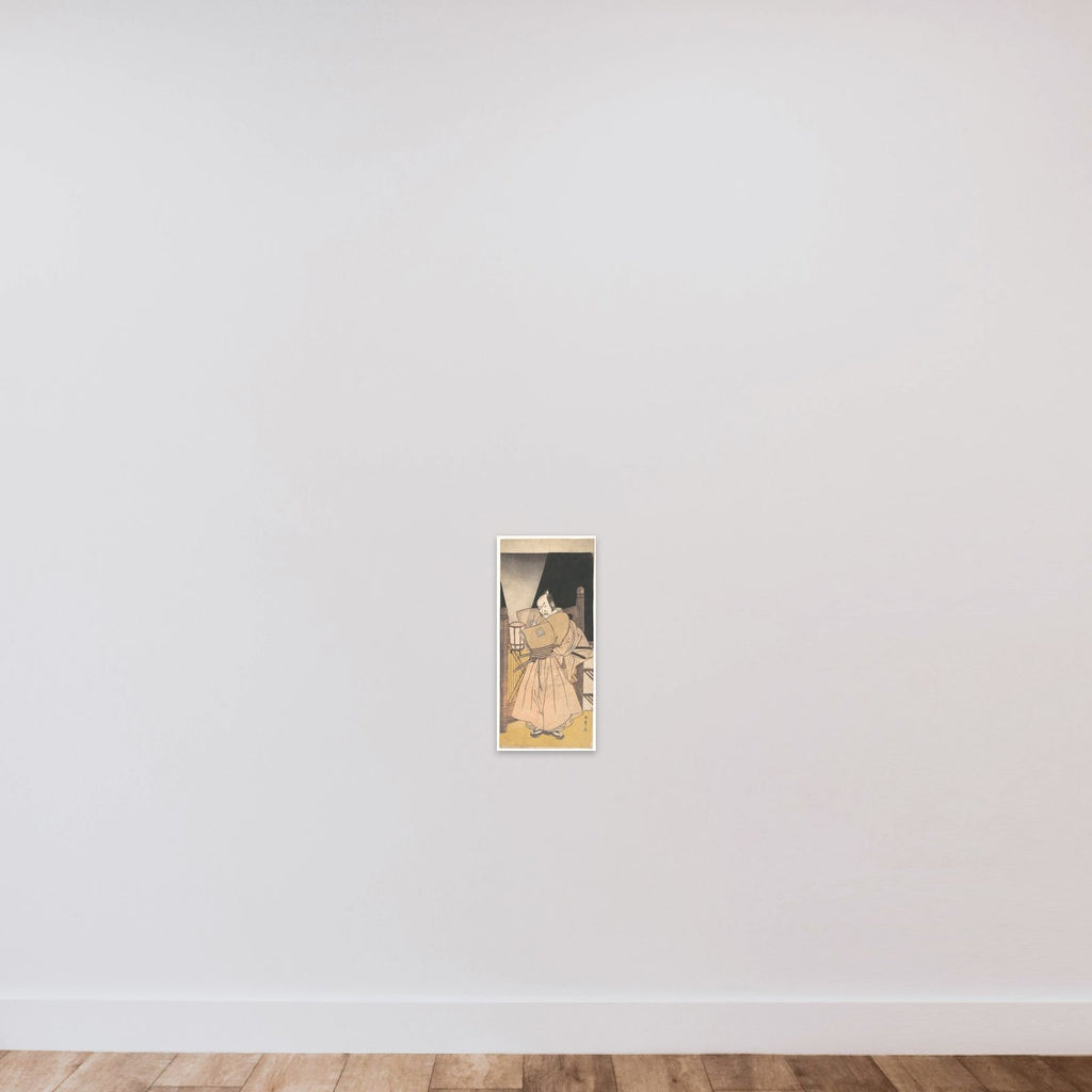 Ichikawa Danzo IV in the Role of a Samurai unframed — shown to scale