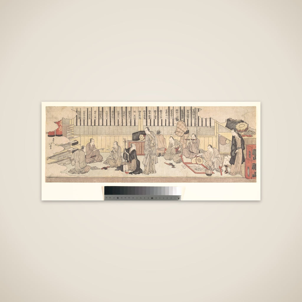 Dressing Room for Musicians at a Theater (Shitakubeya) unframed print