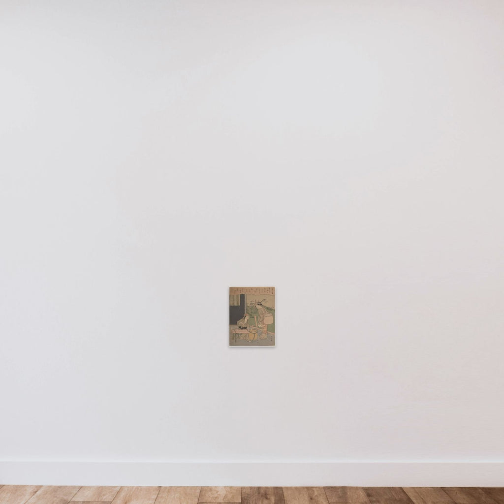 Poem by Henjō Sojō unframed — shown to scale