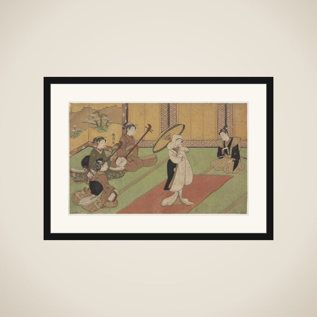 Woman Dancer in Daimyo's Palace framed