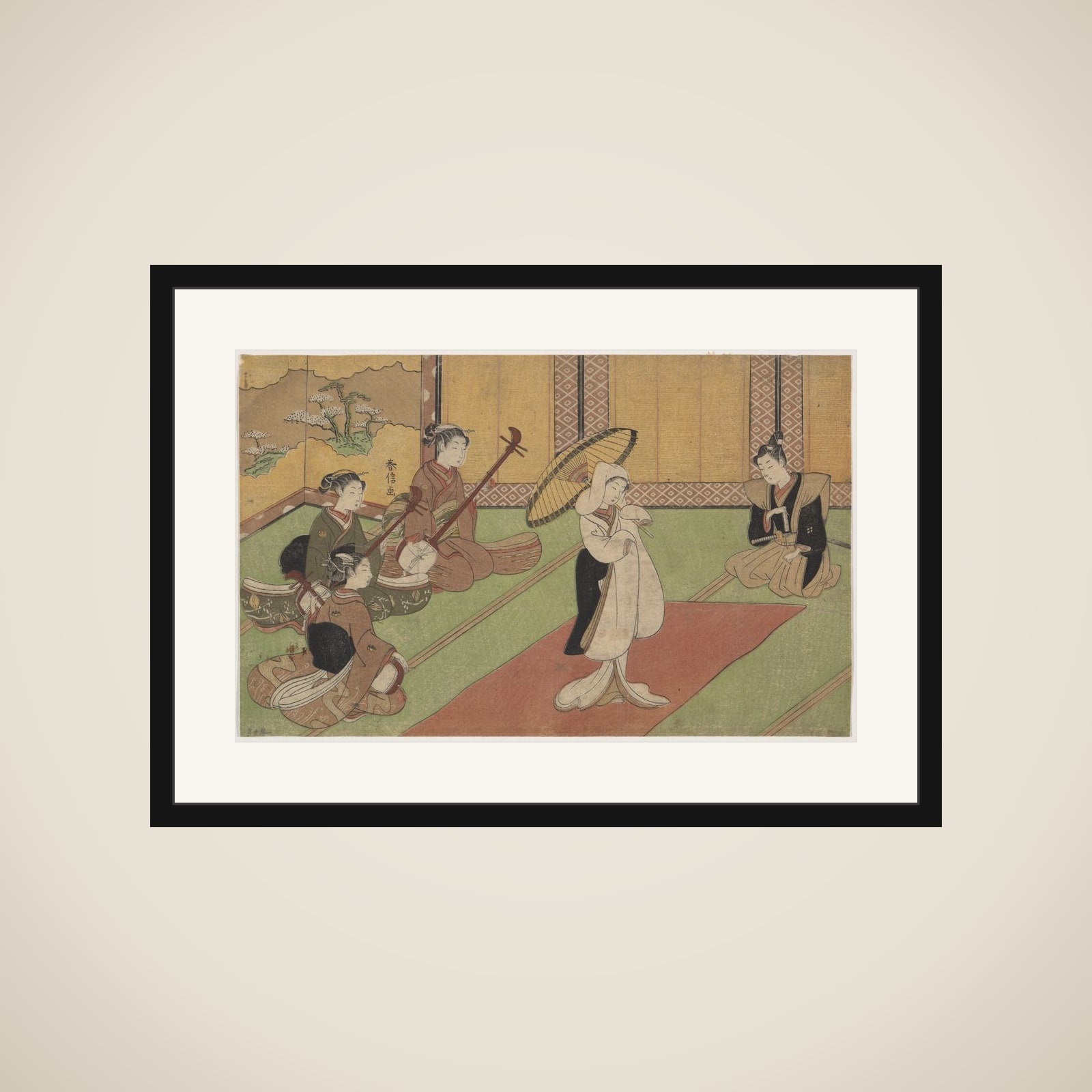 Woman Dancer in Daimyo's Palace framed
