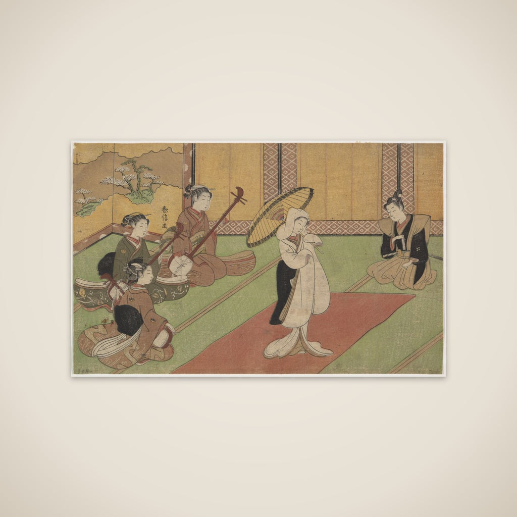 Woman Dancer in Daimyo's Palace unframed print