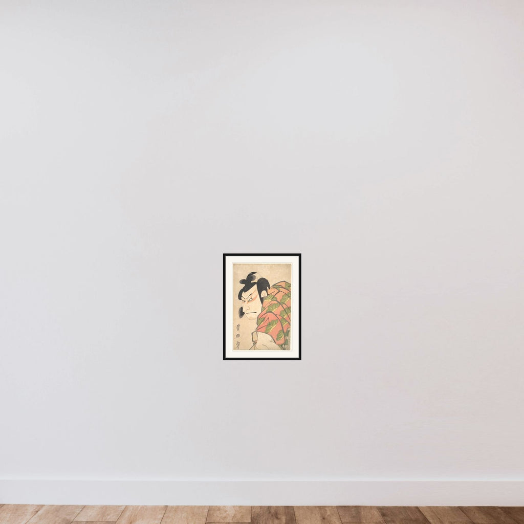Nakamura Nakazo II as Matsuo-maru framed — shown to scale