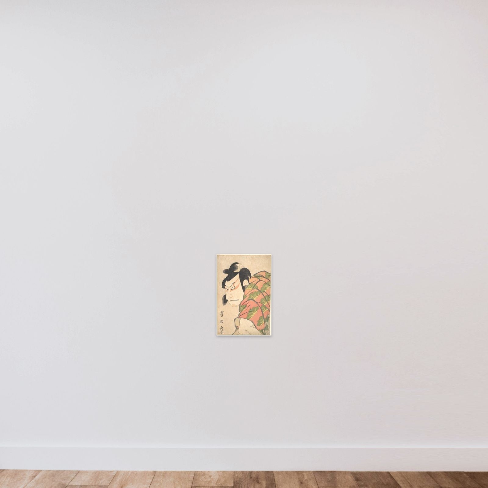 Nakamura Nakazo II as Matsuo-maru unframed — shown to scale