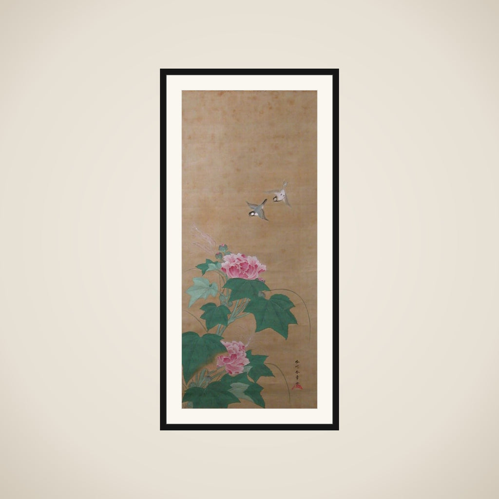 Rose Mallow (Fuyō) framed