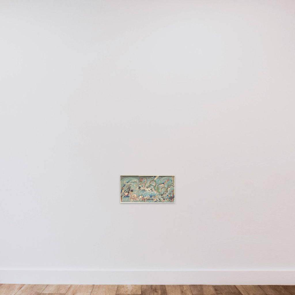 Recovering the Stolen Jewel from the Palace of the Dragon King unframed — shown to scale