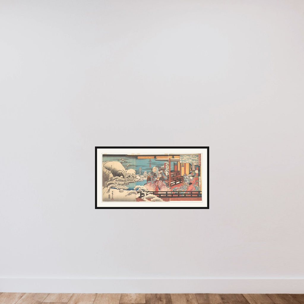 Taira no Kiyomori's Spectral Vision framed — shown to scale