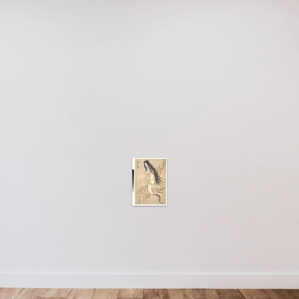 Onoe Matsusuke as the Ghost of the Murdered Wife Oiwa, in "A Tale of Horror from the Yotsuya Station on the Tokaido Road" unframed — shown to scale