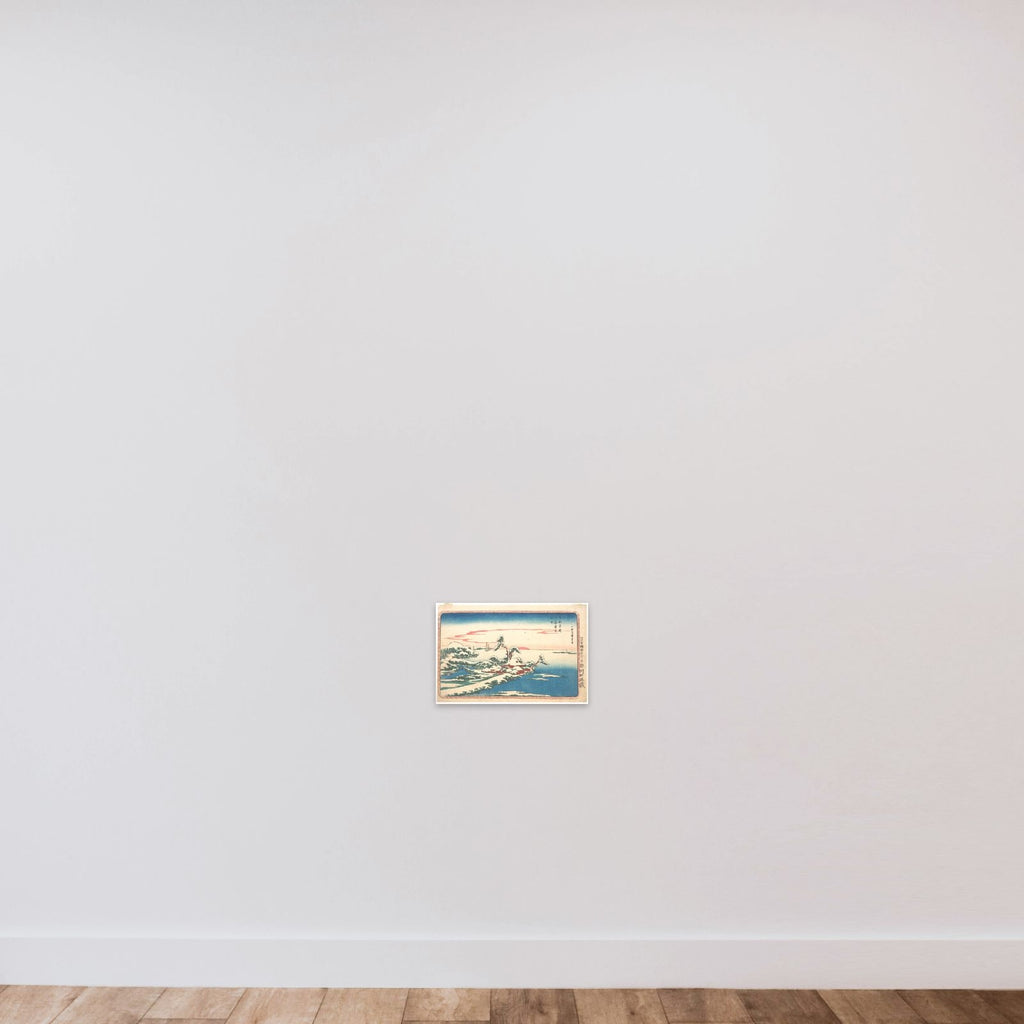 New Year's Sunrise after Snow at Susaki unframed — shown to scale