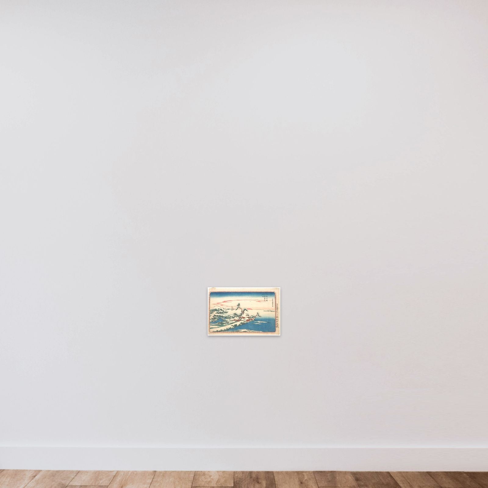 New Year's Sunrise after Snow at Susaki unframed — shown to scale