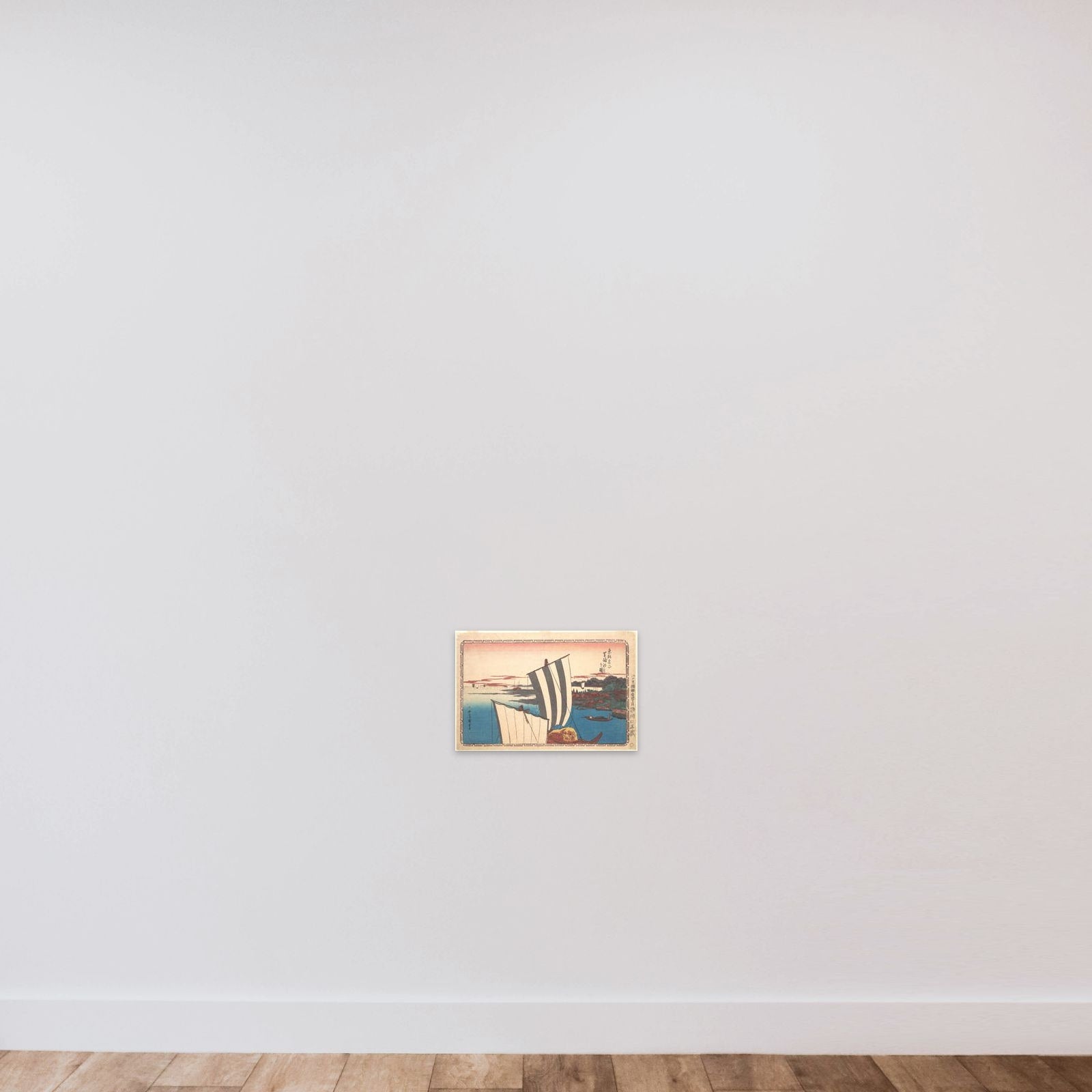 Shell Gathering at Shibaura unframed — shown to scale