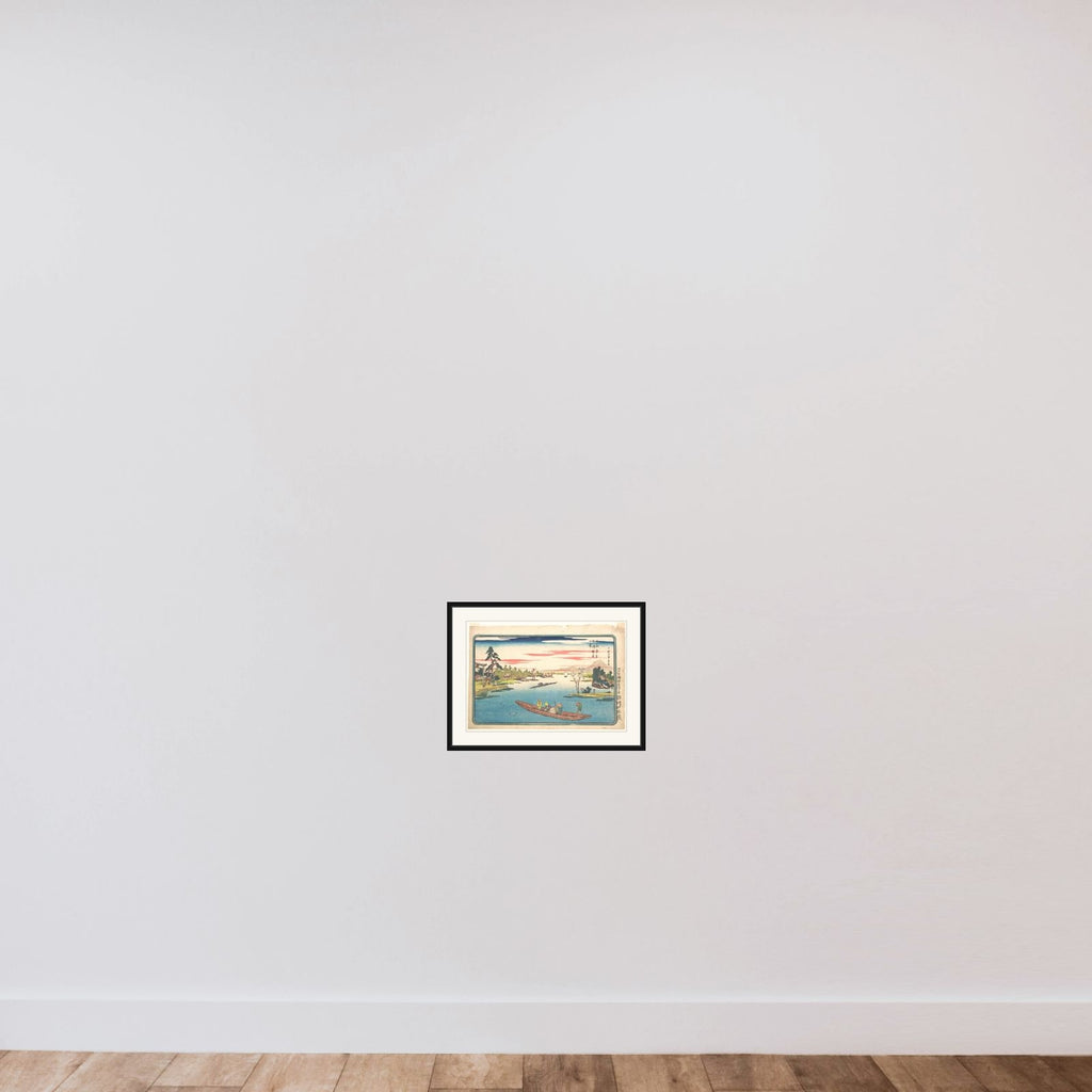 A View of Late Spring at Masaki framed — shown to scale