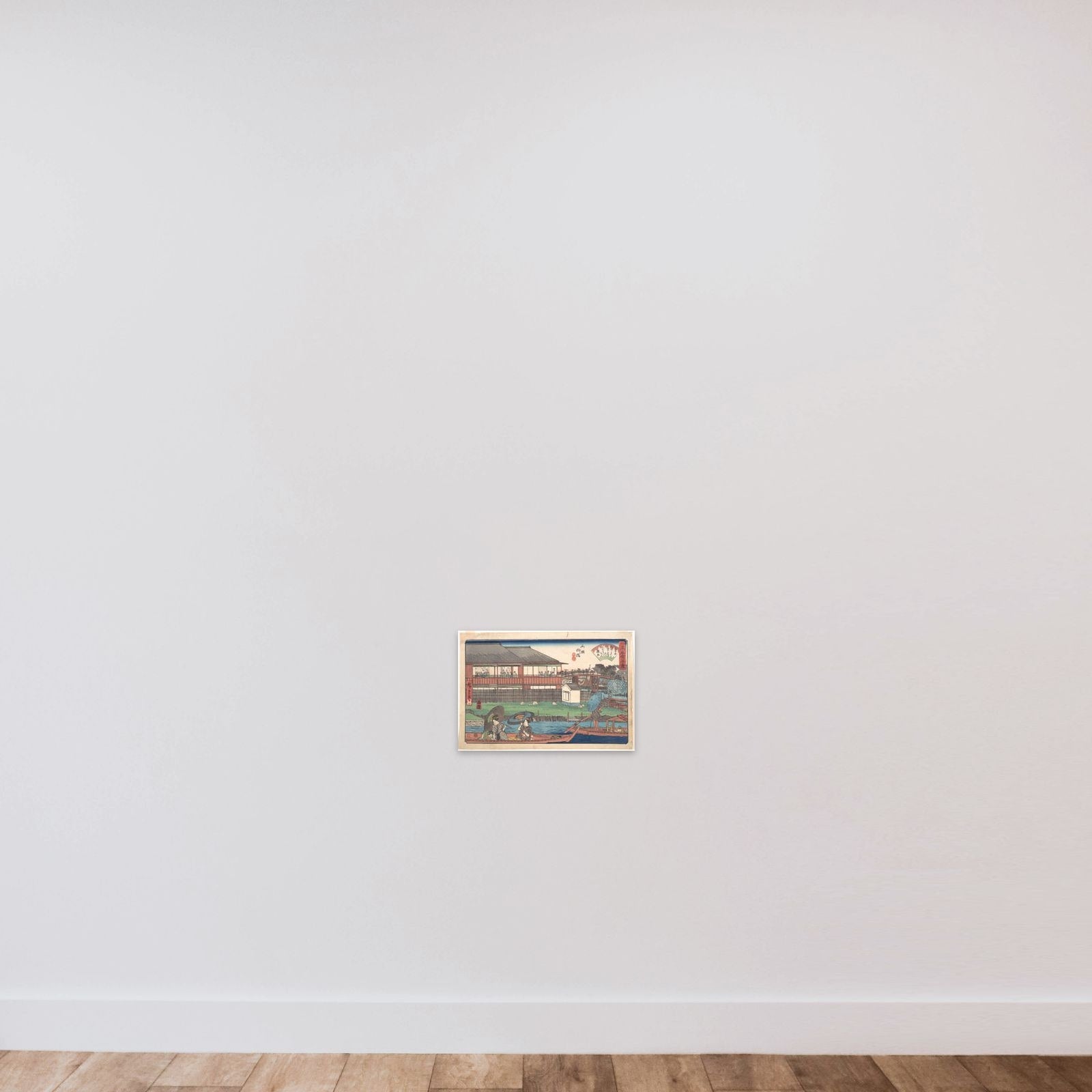 The Ono at Ryogoku Yanagibashi unframed — shown to scale