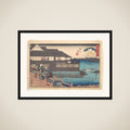The Manpachi at Evening in Yanagibashi framed
