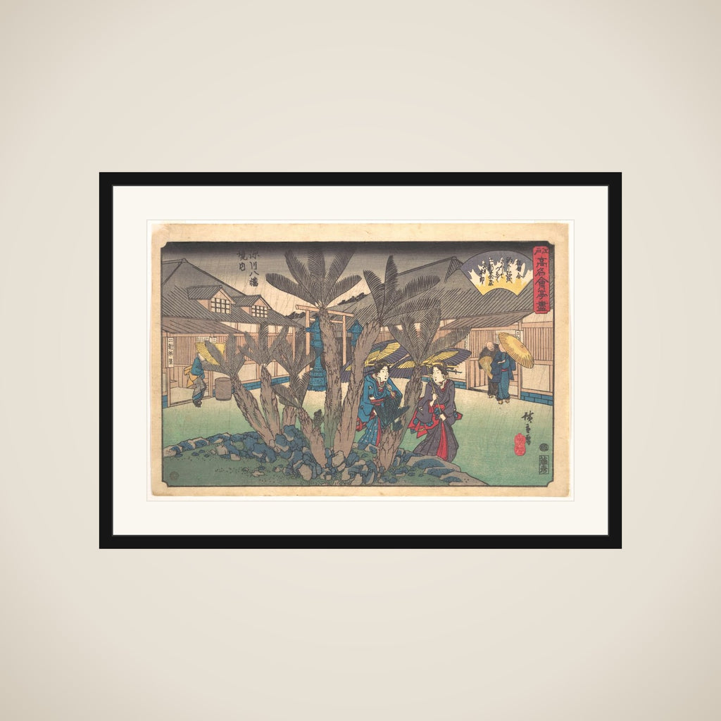 Tea-house inside Hachiman Shrine framed