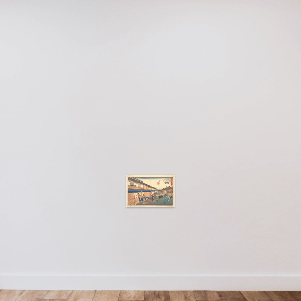 Tea house in Hakusen district unframed — shown to scale