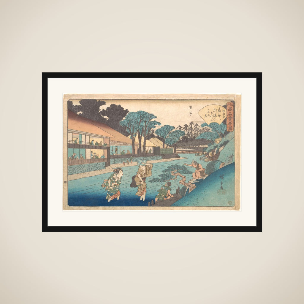 The Ōgiya at Ōji framed
