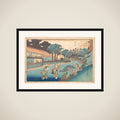 The Ōgiya at Ōji framed