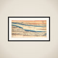 Celebrated Places in the Eastern Capital: Panoramic View of the Sumida River in Snow framed