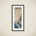Sumida River in the Snow, from the series "Famous Places in Edo in the Four Seasons" framed