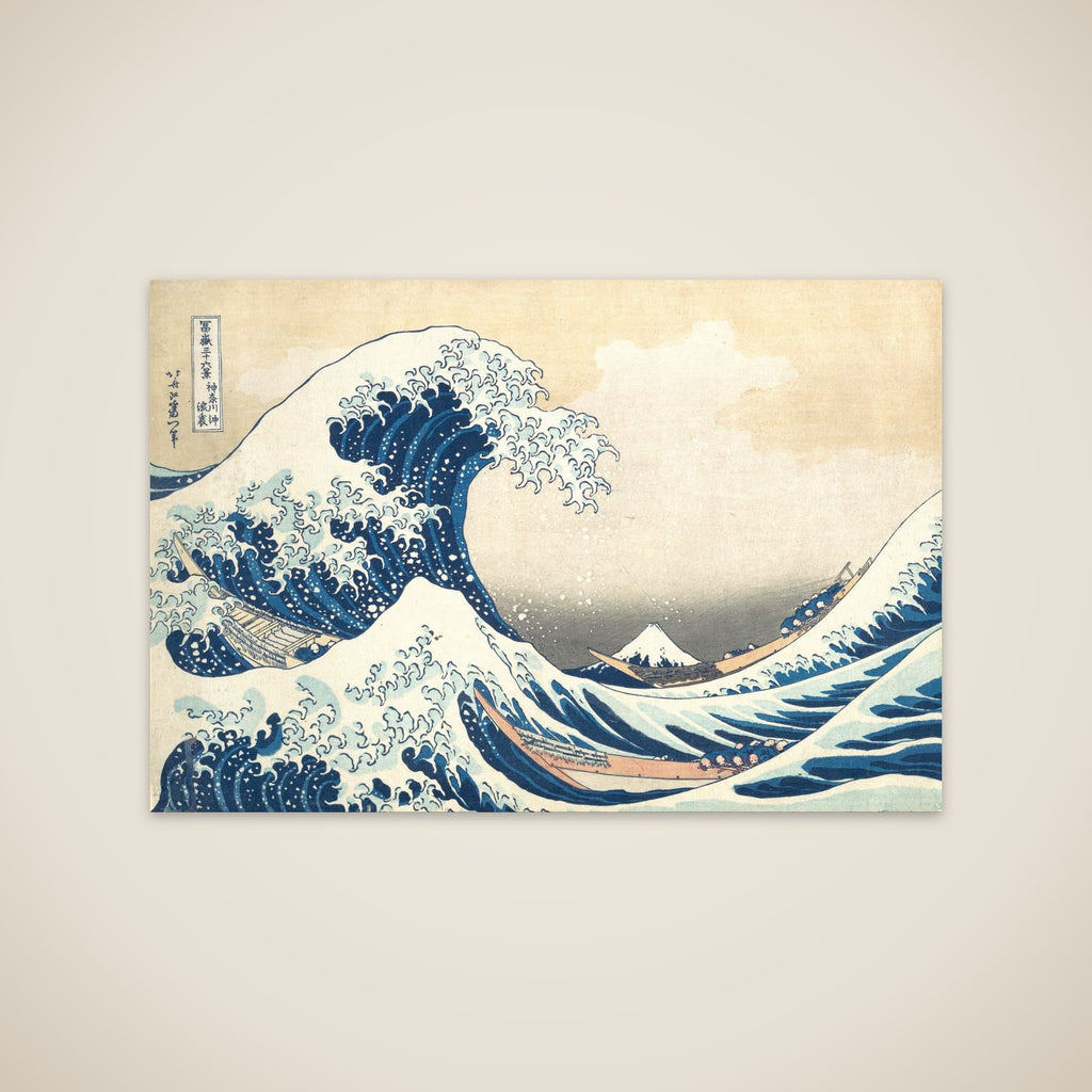 Under the Wave off Kanagawa (Kanagawa oki nami ura), also known as The Great Wave, from the series Thirty-six Views of Mount Fuji (Fugaku sanjūrokkei) unframed print