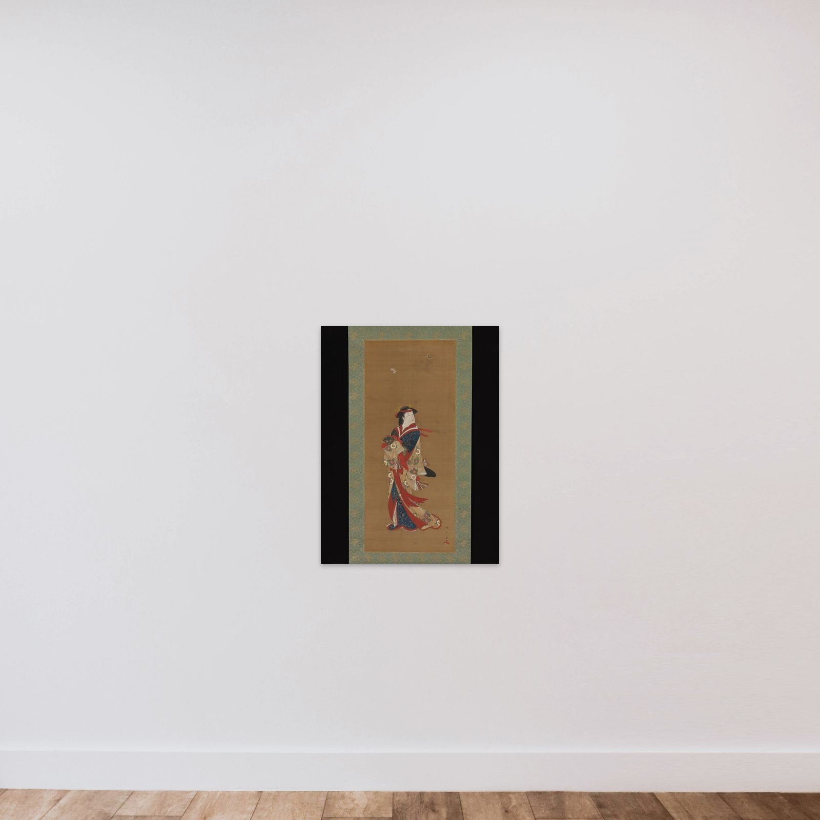 Beauty with Butterflies unframed — shown to scale